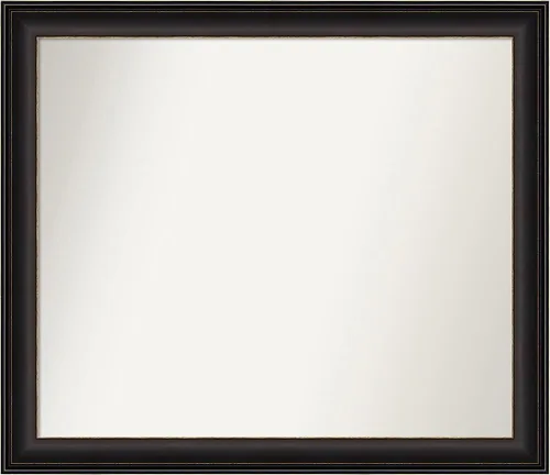 Miniatura 186 de Amanti Art Espejo de baño de bronce para sobre el fregadero, 24 x 24 pulgadas, espejo cuadrado de bronce Lara para tocador, marco de madera