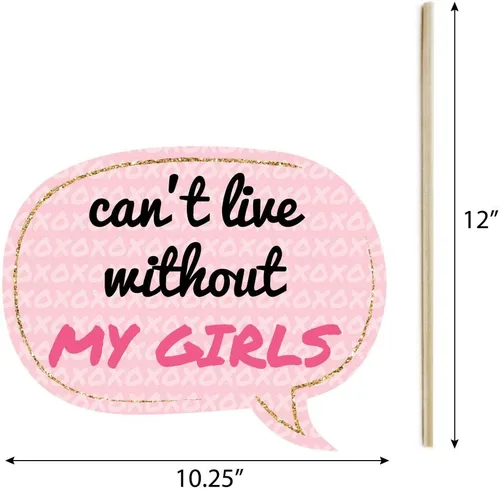 Miniatura 5 de Big Dot of Happiness Be My Galentine - Kit de accesorios para cabina de fotos para fiesta de Galentine y San Valentín, 20