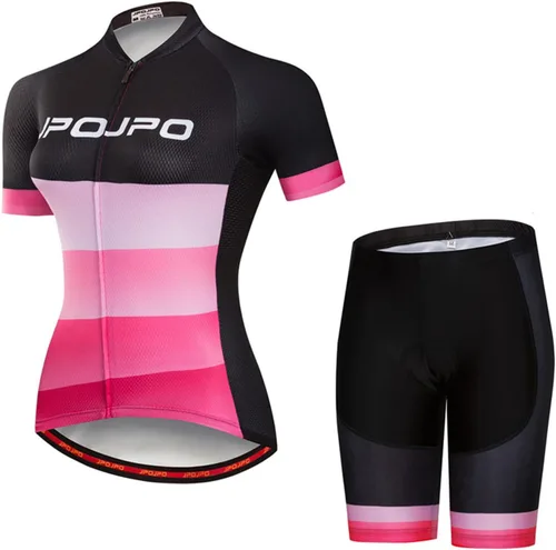 Miniatura 59 de Hotlion Conjuntos de camisetas de ciclismo para mujer, ropa de ciclismo de verano, trajes de bicicleta de carretera, ropa de ciclismo de manga corta