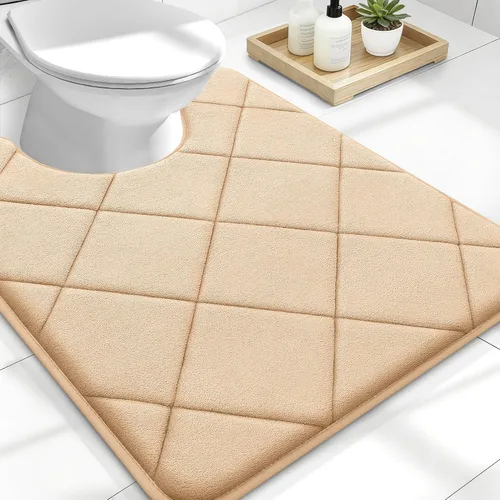 Miniatura 225 de OLANLY Tapete de baño de espuma viscoelástica de 24 x 16 pulgadas, ultra suave y absorbente, lavable a máquina, cómodo tapete de baño para suelo