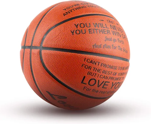 Miniatura 2 de KAAYEE Baloncesto grabado para nieto, baloncesto grabado para hijo de parte de mamá papá, regalos de baloncesto personalizados de 29.5 pulgadas