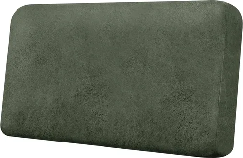 Miniatura 60 de Funda de cojín para sofá con aspecto de cuero, 1 unidad, elástica, para sala de estar, funda de cojín individual para sofá, protector de asiento