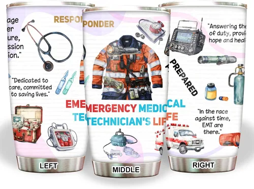 Miniatura 12 de Regalos EMT para Mujeres - Taza de Acero Inoxidable 20oz, Regalos de Apreciación de la Semana Feliz EMS al Por Mayor para Hombres, Accesorios