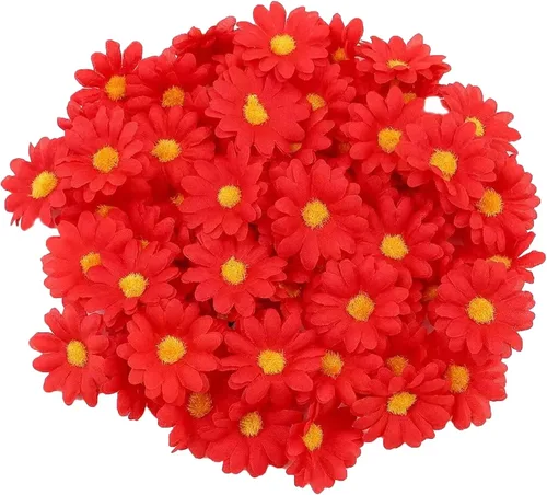 Miniatura 9 de 100 cabezas de girasol de seda de 1.969 in, 2 pulgadas, decoración de boda, corona de regalo, álbum de recortes, manualidades, fiesta, festival