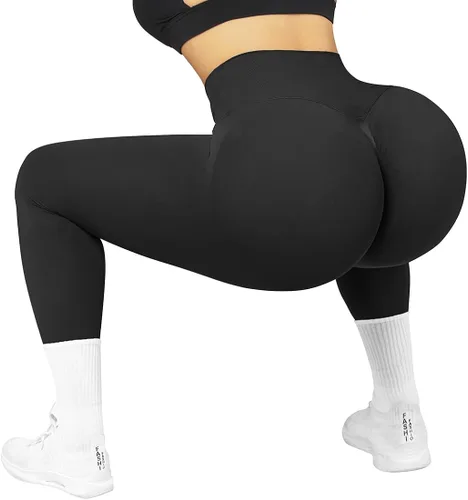 Miniatura 5 de Suuksess - Leggings cruzados sin costuras para mujer con levantamiento de glúteos cintura alta pantalones de yoga