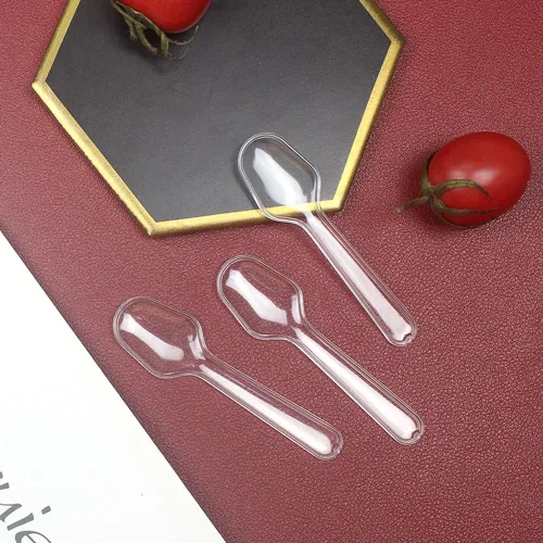 Miniatura 8 de 1000 cucharas de degustación transparentes, cucharas de plástico para muestreo de pudín para gelatina, yogur, helado, pastel, postre, especias