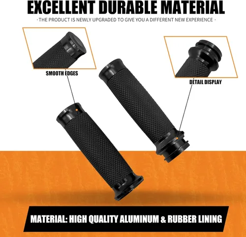 Miniatura 8 de Motorcycle Electronic Throttle Handlebar Grips for 1" 25mm Handle Bars Universal Fit for Harley Touring Dyna Softail Sportster XL 883 1200