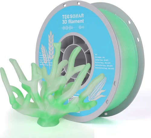 Miniatura 22 de Crystal Rainbow - Paquete de filamentos para impresora 3D de ácido poliláctico (PLA), 10 rollos, carrete de 2.2 libras, filamento degradado de 0.069