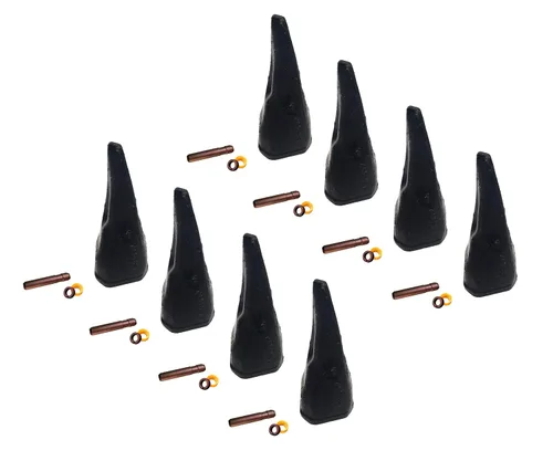 Miniatura 12 de Backhoe Bucket Diente 208-5239 Punta afilada con pasador, se adapta a adaptadores Cat DRS230 Series.