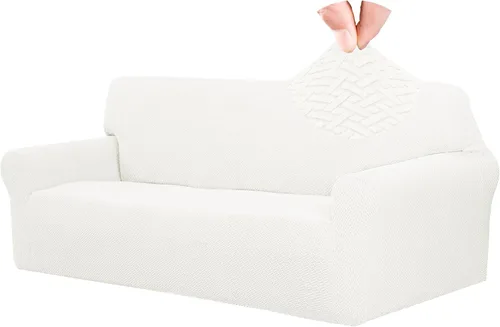 Easy-Going - Funda de sofá de jacquard elástica, funda de sofá suave de 1 pieza, funda de sofá con espumas antideslizantes, protector de muebles