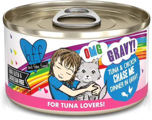 Miniatura 43 de Weruva B.F.F. OMG - Best Feline Friend Oh My Gravy!, Chicken Cloud 9 con pollo en salsa, lata de 2.8 onzas (paquete de 12)
