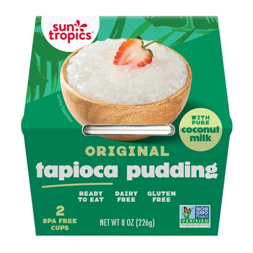 Miniatura 9 de Sun Tropics Pudín de Tapioca, Chocolate Pudines Veganos, Pudines Sin Lácteos Sin Gluten, Sin OGM Copitas de Pudín Listas para Comer 4.0oz