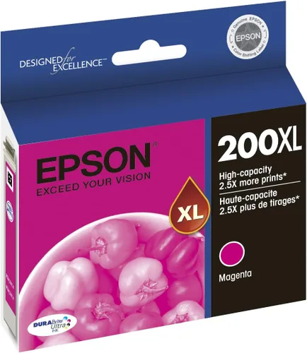 Miniatura 2 de Epson T200 DURABrite Ultra - Cartucho magenta de alta capacidad (T200XL320-S) para impresoras seleccionadas de expresión y fuerza de trabajo, grande
