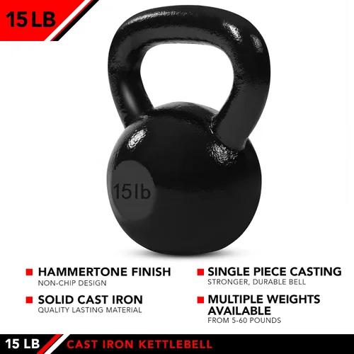 Miniatura 3 de JFIT Kettlebell Weights Cast Iron
