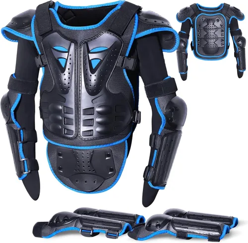 Miniatura 11 de StarknightMT Traje de Armadura de Motocicleta Mejorado para Niños Equipo de Bicicleta de Tierra para Adolescentes Conjunto Protector de Conducción
