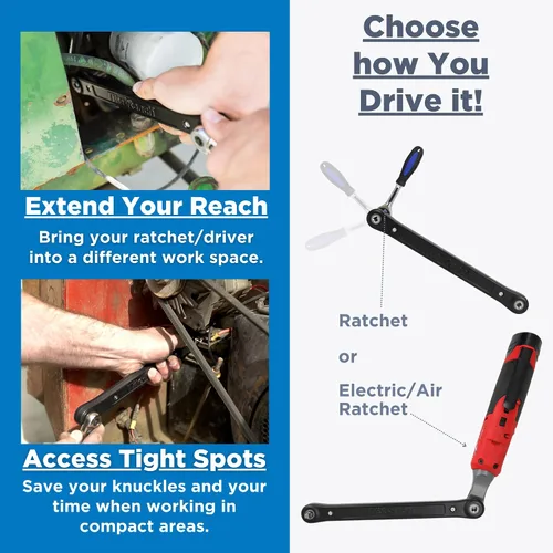 Miniatura 3 de TITE-REACH Llave de extensión profesional de 1/4 pulgadas