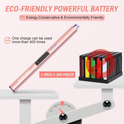 Miniatura 6 de Encendedor de velas eléctrico, regalo para el día de San Valentín para mujeres, mamá, hombres, esposa, USB de arco recargable, resistente al viento