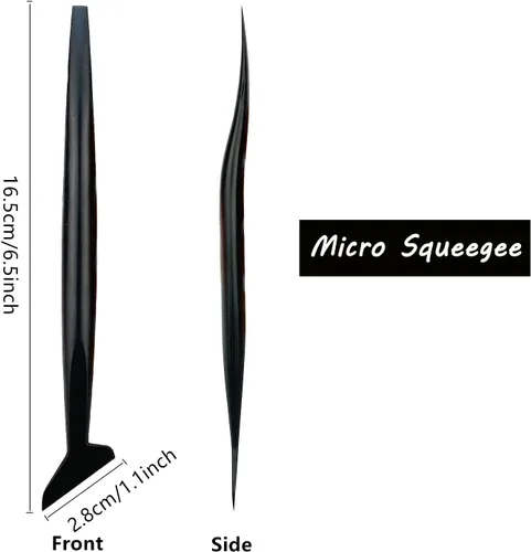 Miniatura 4 de Umaki Kit de tinte de ventana de vinilo con escobilla de fieltro de 8.3 pulgadas y 4 pulgadas, cuchillo preciso y 5 cuchillas, aplicación eficiente