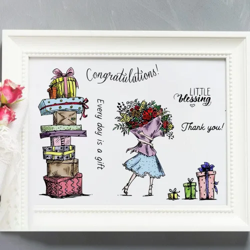 Miniatura 5 de Sellos transparentes para el día de San Valentín para decoración de tarjetas y suministros de álbumes de recortes, regalos de flores, sellos de goma