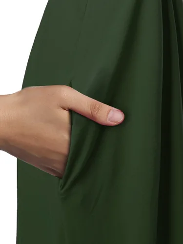 Miniatura 4 de Vestido largo casual con correa ajustable y bolsillos laterales para mujer