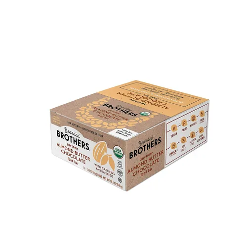 Miniatura 3 de Bearded Brothers Barra de chocolate con mantequilla de almendras orgánica impresionante, 1.52 onzas