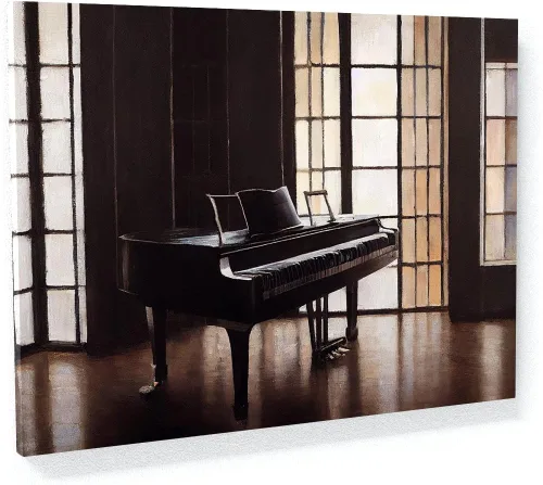 Miniatura 14 de Sense Canvas Piano 18 - Lienzo decorativo para decoración del hogar, póster pequeño de 16 x 12 pulgadas, 0.75 pulgadas