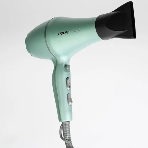 Miniatura 4 de Taiff Style - Secador de pelo Ionsense Silver, 125 V, secado rápido, cerámica iónica que reduce el encrespamiento, 1875 W, secador de pelo ligero
