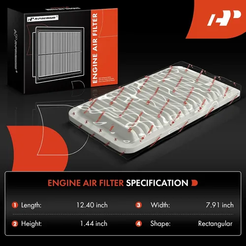 Miniatura 2 de A-Premium Filtro de aire de motor compatible con Mazda 2 2011 2012 2013 2014 1.5L, repuesto # ZJ01-13-Z40