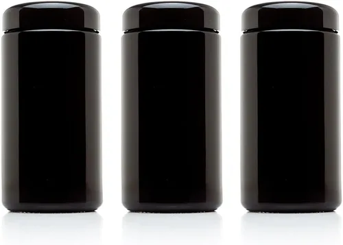 Miniatura 9 de Infinity Jars - Tarros de vidrio herméticos UV de 500 ml (17 fl oz) con bloqueo de olores, antiestáticos, recipientes bloqueadores de luz