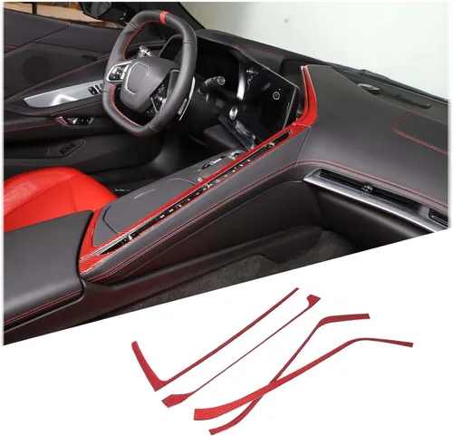 Miniatura 11 de TOYCIDFG Caja de almacenamiento para panel de palanca de cambios de consola central de automóvil, cubierta lateral para Chevrolet Corvette C8 Z06