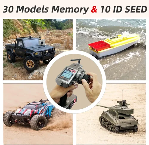 Miniatura 4 de Radiolink RC6GS V3 2.4G 7 canales RC Kit de controlador de radio de coche y R6FG Gyro Control remoto de largo alcance para RC Crawler Truck Drifting