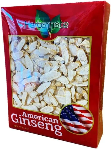 Miniatura 4 de Rebanada de ginseng americano de grado A seleccionada a mano, tamaño pequeño (caja de 4 onzas)