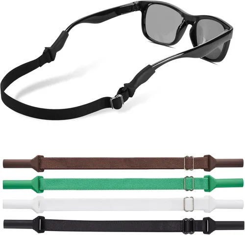 Miniatura 11 de lvvfit Correas de lentes para niños (6.5 a 10 pulgadas), correa ajustable para lentes de sol deportivas, correas de soporte para anteojos para niños