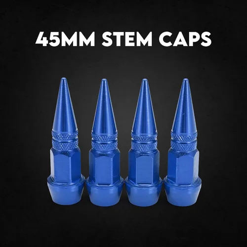 Miniatura 2 de Tapas de Vástago de Válvula de Neumático de Coche 4 PIEZAS Cubiertas Universales de Vástago Juego de Tapas de Válvula de Neumático de Aluminio