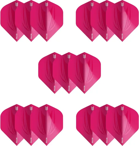Miniatura 3 de Target 5 juegos de dardos ID Pro. Ultra Dart Flights - 15 vuelos de dardos en total - Nº 2/Nº 6 diseños de vuelo tamaños en 11 colores Rosado