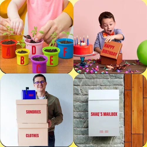 Miniatura 5 de 780 piezas de 10 hojas de calcomanías de letras, calcomanías de alfabeto de buzón de vinilo, calcomanías autoadhesivas impermeables para buzón, Rojo
