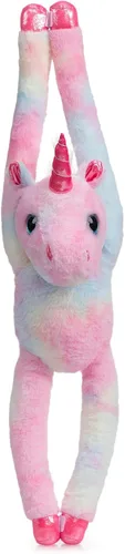 Miniatura 10 de Animal de Mono Colgante de Peluche Animal de Mono de Brazo Largo de Peluche Suave para Niños Nietos Amigos Familia Gris 43 cm