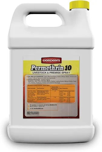 Miniatura 2 de GORDON'S Permethrin 10 - Aerosol para ganado y local, 1 galón, 9291072