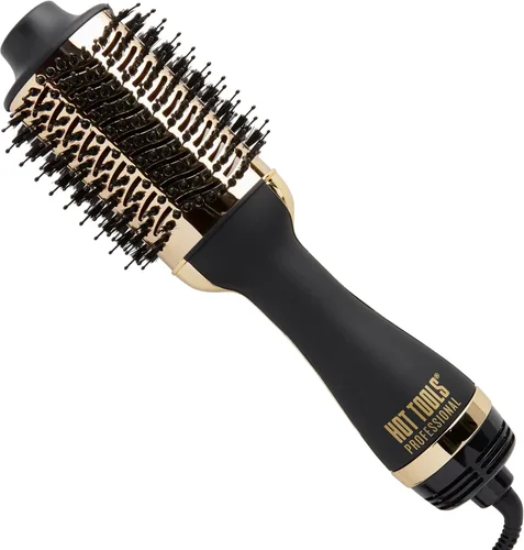 Miniatura 5 de Hot Tools Pro Artist Black Gold - Secador de pelo iónico de 2000 vatios + Hot Tools 24K Gold Secador de pelo y voluminizador de un solo paso