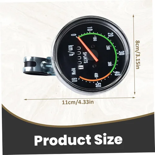Miniatura 3 de Cuentakilómetros y velocímetro, Km/H RMP impermeable Mini Bike Speedometer, estilo de la vieja escuela, computadora de ciclismo con cable