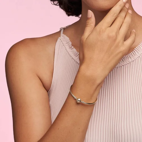 Miniatura 13 de Pandora Moments - Brazalete con cierre de bola para mujer, dijes compatibles con momentos, pulsera con dijes