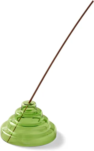 Miniatura 8 de Yield Meso - Soporte para incienso de vidrio transparente de alta calidad, ideal para aromaterapia, meditación, yoga, pieza ornamental