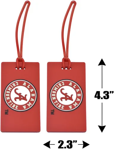 Miniatura 2 de Paquete de 2 etiquetas de PVC para equipaje de Alabama Crimson Tide