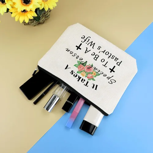 Miniatura 4 de Bolsa de maquillaje para esposa del pastor, regalos de agradecimiento para mujeres, regalo religioso, bolsa de cosméticos, regalo de Navidad