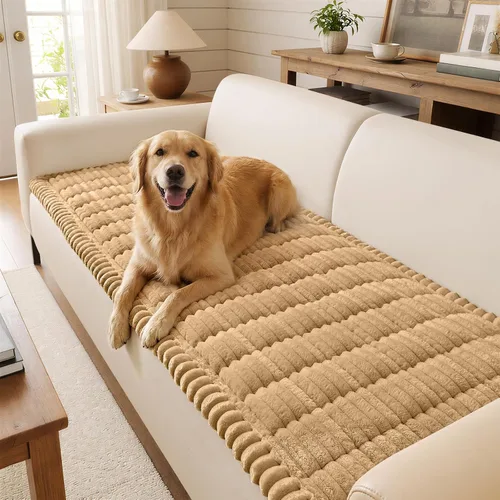Miniatura 17 de decorUhome Funda de sofá para perros, funda antideslizante y mullida para sofá, para asiento, respaldo y reposabrazos, protector de sofá suave