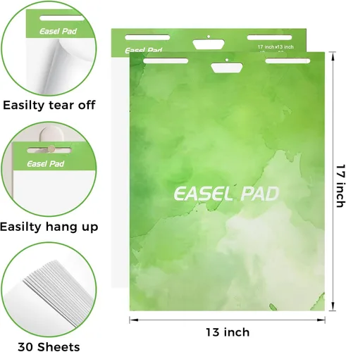 Miniatura 2 de Almohadilla adhesiva de caballete, papel de tabla de anclaje, nuestras almohadillas adhesivas de caballete miden 13 x 17 pulgadas, con papel