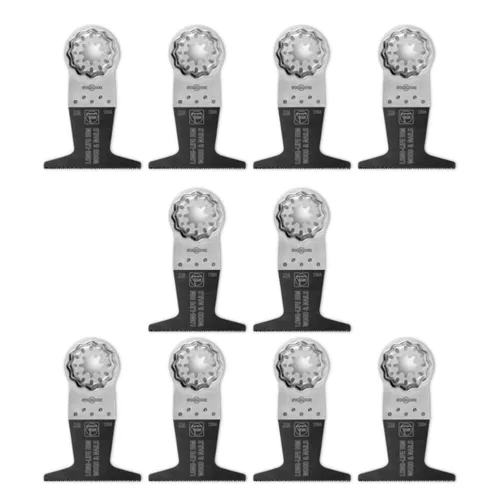 Miniatura 16 de Fein Starlock Plus 63502161260 - Hoja de sierra de larga duración con corte E, corte de precisión para madera, paneles de yeso y plásticos