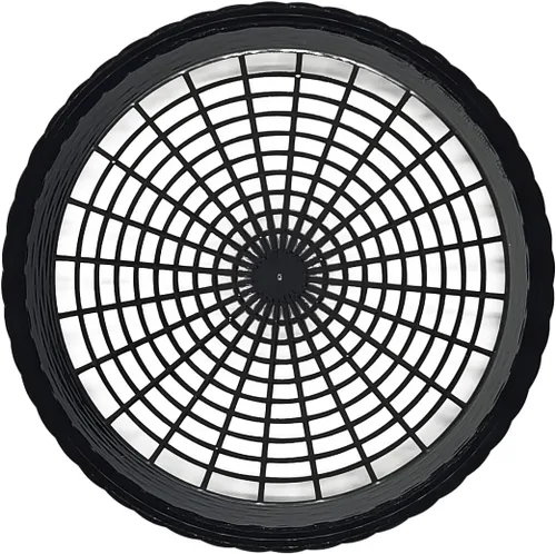 Miniatura 3 de Paquete de 24 soportes para platos de papel de plástico reutilizables resistentes (negro)