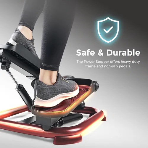 Miniatura 5 de Sunny Health & Fitness 2-in-1 Power Stepper, 400 lb Weight Capacity, Resistance Bands, Height-Adjustable, Low-Impact Cardio, Bluetooth + SunnyFit