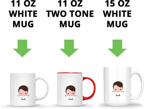 Miniatura 6 de Gossby Taza personalizada Life is Better With GrandKIDS (1 niño), taza personalizada de regalo para abuelos con avatares de nietos, nombres, 11
